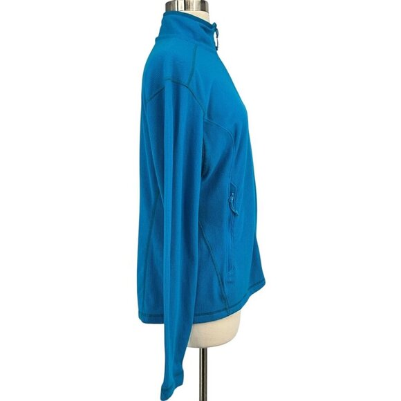 Arc'teryx Delta LT Full Zip Up Jacket Size L Blue Polartec Fleece Midlayer - Picture 5 of 10